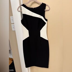 EUC - Teri Jon by Rickie Freeman black and white dress. Size 6